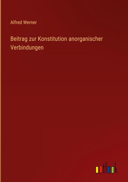 Produktbild: Beitrag zur Konstitution anorganischer Verbindungen