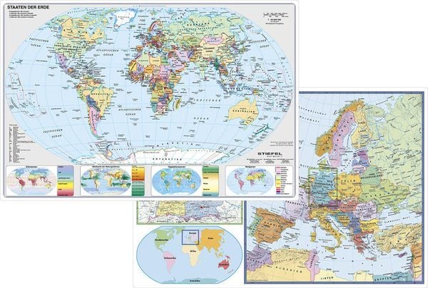 Deutschland und Europa in der Welt politisch. DUO-Schreibunterlage