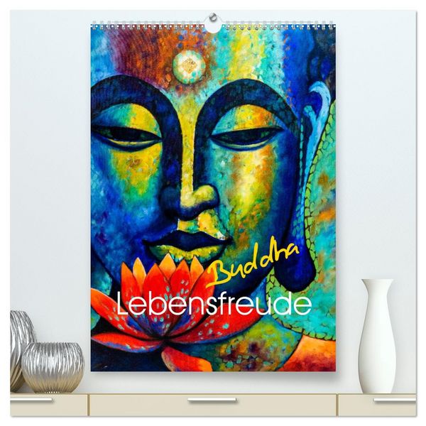 Produktbild: Lebensfreude Buddha (hochwertiger Premium Wandkalender 2026 DIN A2 hoch), Kunstdruck in Hochglanz