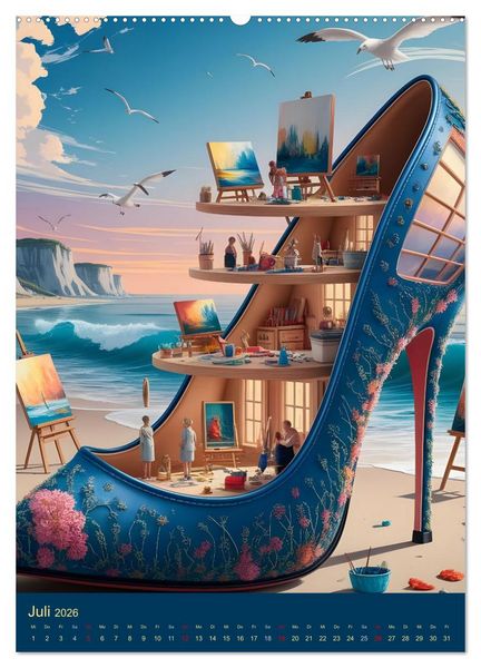 Produktbild: High-Heel-Visionen (Wandkalender 2026 DIN A2 hoch), CALVENDO Monatskalender