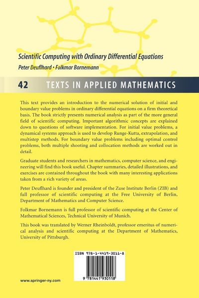 Produktbild: Scientific Computing with Ordinary Differential Equations