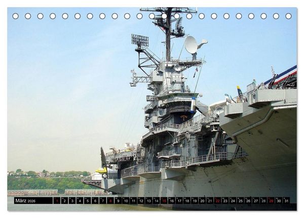 Produktbild: Kriegsschiffe der USA (Tischkalender 2026 DIN A5 quer), CALVENDO Monatskalender