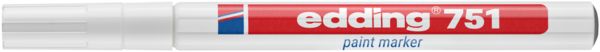 Produktbild: edding Permanentmarker creative 751 4-751-9-049 1-2mm Rundspitze wei&szlig;