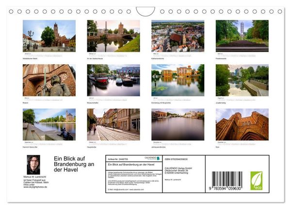 Produktbild: Ein Blick auf Brandenburg an der Havel (Wandkalender 2027 DIN A4 quer), CALVENDO Monatskalender