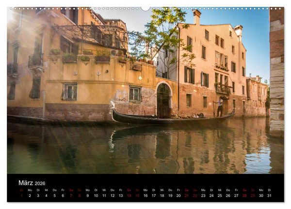 Produktbild: Momenti di Venezia - Venezianische Momente (Wandkalender 2026 DIN A2 quer), CALVENDO Monatskalender