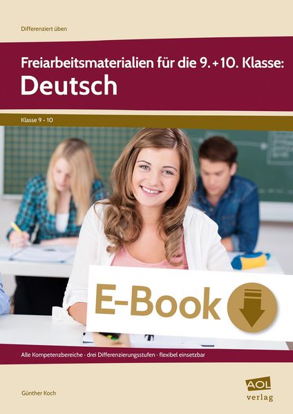 Produktbild: Freiarbeitsmaterialien f&uuml;r die 9.+10. Kl.: Deutsch