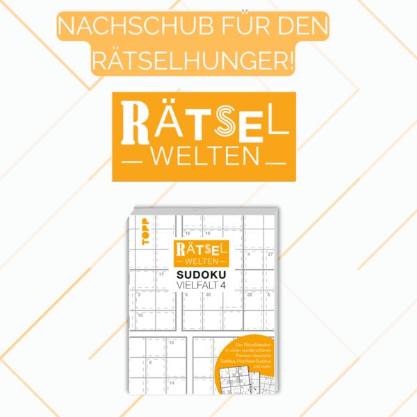 Produktbild: R&auml;tselwelten &ndash; Sudoku Vielfalt 4 | Der R&auml;tselklassiker in vielen wundersch&ouml;nen Formen: klassische Sudokus, Hochhaus-Sudokus und mehr