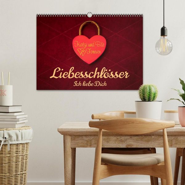 Produktbild: Liebesschl&ouml;sser, Ich liebe Dich (Wandkalender 2026 DIN A3 quer), CALVENDO Monatskalender