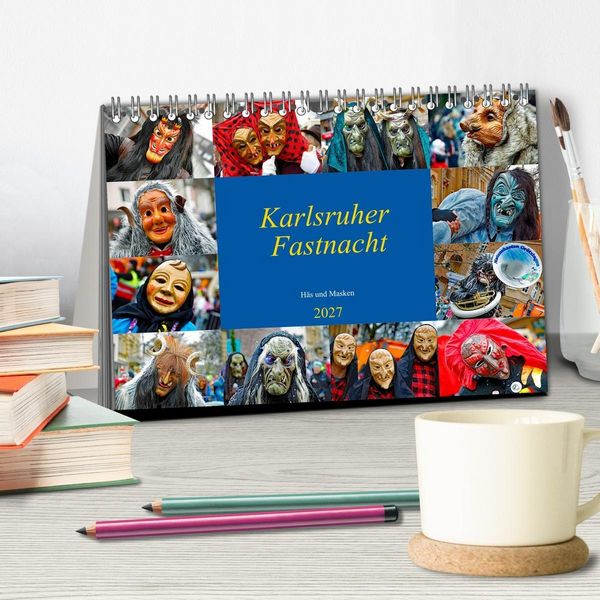 Produktbild: Karlsruher Fastnacht (Tischkalender 2027 DIN A5 quer), CALVENDO Monatskalender