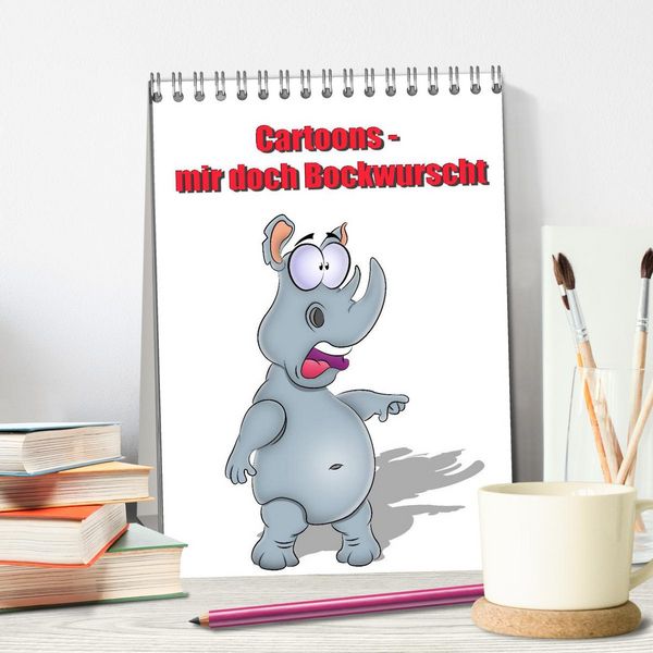 Produktbild: Cartoons - mir doch Bockwurscht (Tischkalender 2026 DIN A5 hoch), CALVENDO Monatskalender