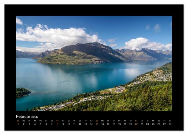 Produktbild: Eine Reise durch Neuseeland (Wandkalender 2026 DIN A4 quer), CALVENDO Monatskalender