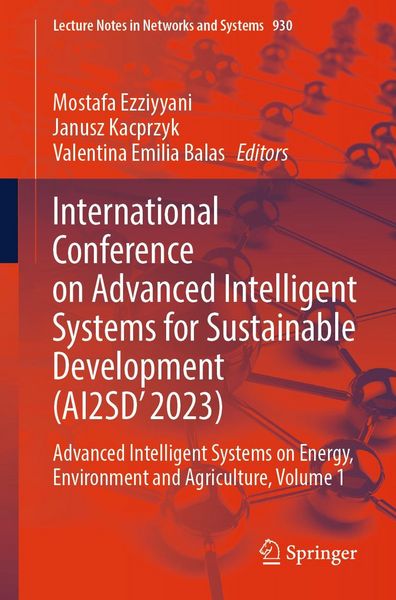 Produktbild: International Conference on Advanced Intelligent Systems for Sustainable Development (AI2SD'2023)