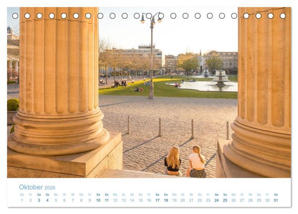 Produktbild: Daheim in Wiesbaden (Tischkalender 2026 DIN A5 quer), CALVENDO Monatskalender