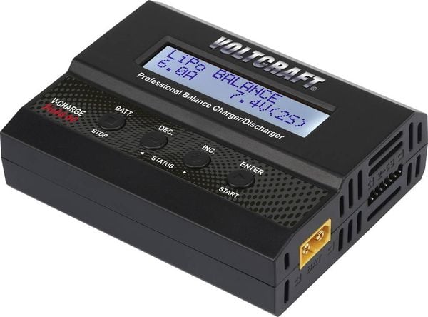 Produktbild: VOLTCRAFT V-Charge 60 DC Modellbau-Multifunktionsladeger&auml;t 12 V 6 A LiPo, LiIon, LiFePO, LiHV, NiCd, NiMH, Blei