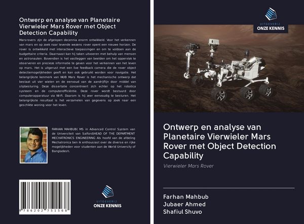 Produktbild: Ontwerp en analyse van Planetaire Vierwieler Mars Rover met Object Detection Capability
