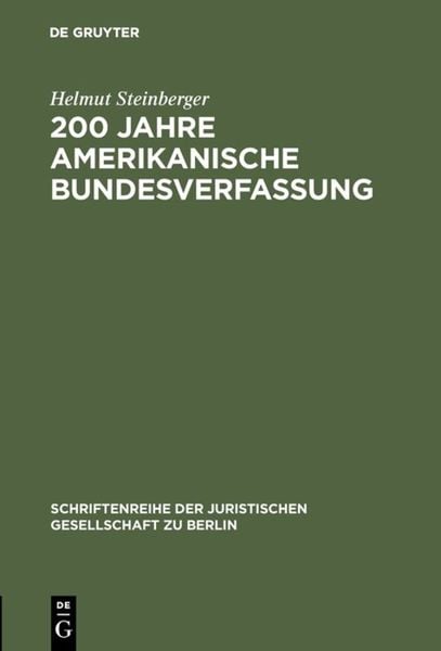 Produktbild: 200 Jahre amerikanische Bundesverfassung