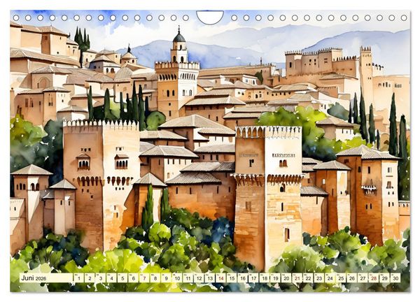 Produktbild: Faszination Spanien (Wandkalender 2026 DIN A4 quer), CALVENDO Monatskalender