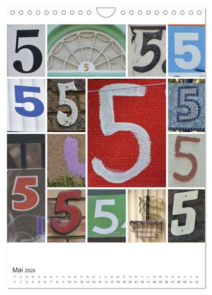Produktbild: Das Jahr in Zahlen (Wandkalender 2026 DIN A4 hoch), CALVENDO Monatskalender