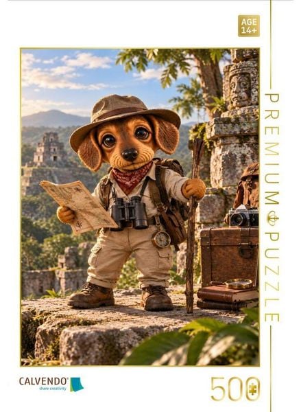 CALVENDO Puzzle Lui der forschende Abenteurer | 500 Teile Lege-Größe 48 × 36 cm Foto-Puzzle für Erwachsene