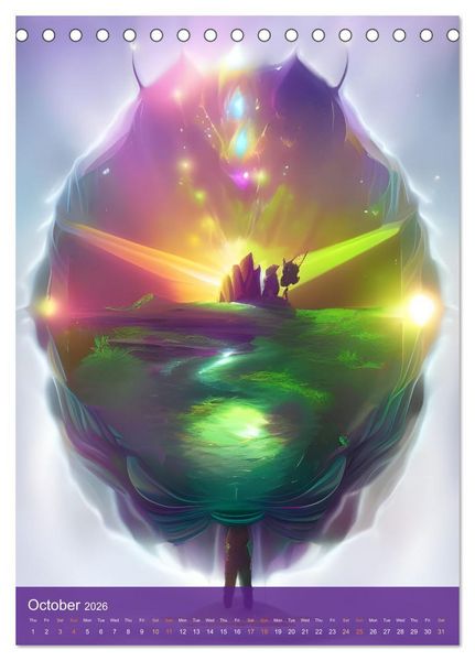 Produktbild: Prismatic Visions (Desk Calendar 2026 DIN A5 portrait), CALVENDO 12 Month DeskCalendar