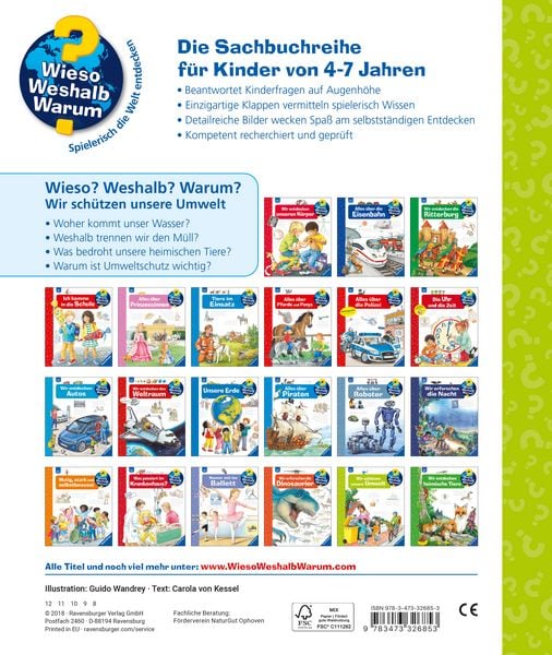 Produktbild: Wieso? Weshalb? Warum? Kernreihe, Band 67 - Wir sch&uuml;tzen unsere Umwelt