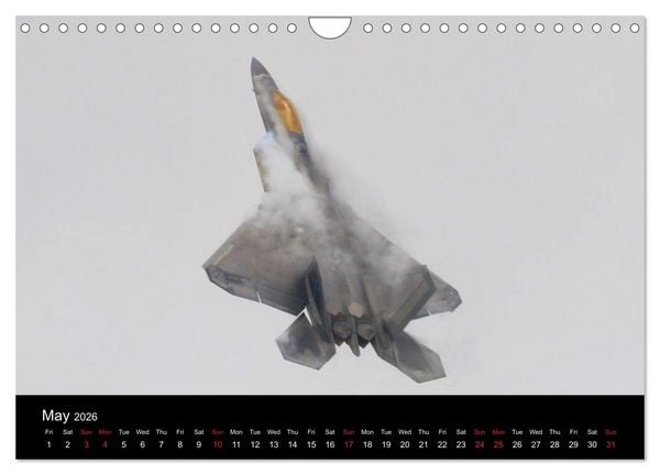 Produktbild: Lockheed Martin F-22A Raptor (Wall Calendar 2026 DIN A4 landscape), CALVENDO 12 Month Wall Calendar