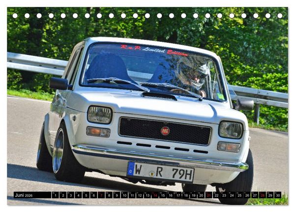 Produktbild: Italienische Oldtimer am Berg (Tischkalender 2026 DIN A5 quer), CALVENDO Monatskalender