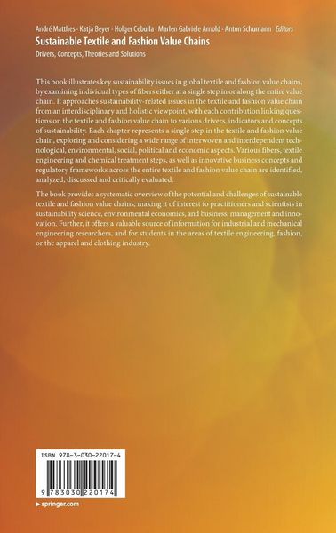 Produktbild: Sustainable Textile and Fashion Value Chains