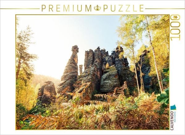CALVENDO Puzzle Herkulessäulen, Sächsische Schweiz | 1000 Teile Lege-Größe 64x48cm Foto-Puzzle für glückliche Stunden