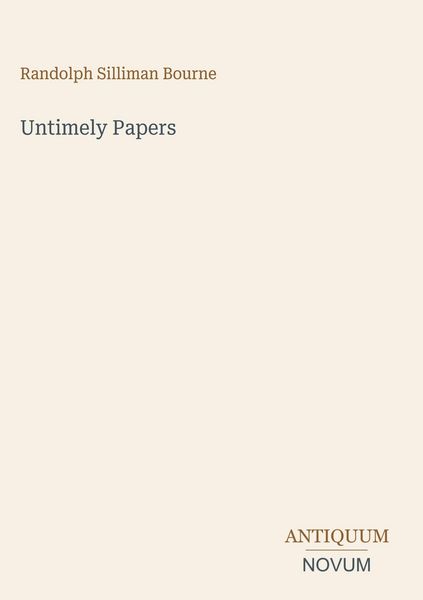 Produktbild: Untimely Papers