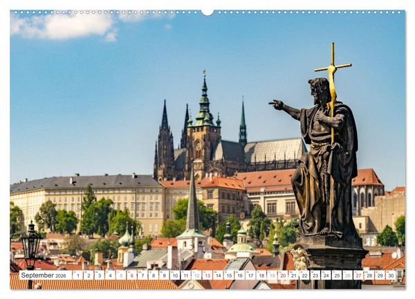 Produktbild: Tschechische Republik - Prag (hochwertiger Premium Wandkalender 2026 DIN A2 quer), Kunstdruck in Hochglanz