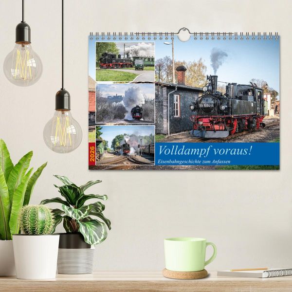Produktbild: Volldampf voraus! (Wandkalender 2026 DIN A4 quer), CALVENDO Monatskalender