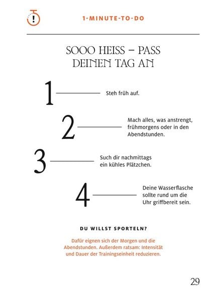 Produktbild: 1-Minuten-Strategie Hitze