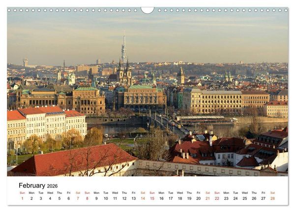 Produktbild: Walking around Prague (Wall Calendar 2026 DIN A3 landscape), CALVENDO 12 Month Wall Calendar