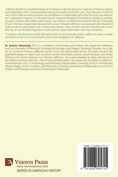 Produktbild: Thomas Jefferson on Taste and the Fine Arts