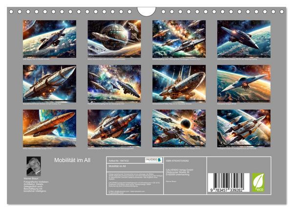 Produktbild: Mobilit&auml;t im All (Wandkalender 2026 DIN A4 quer), CALVENDO Monatskalender