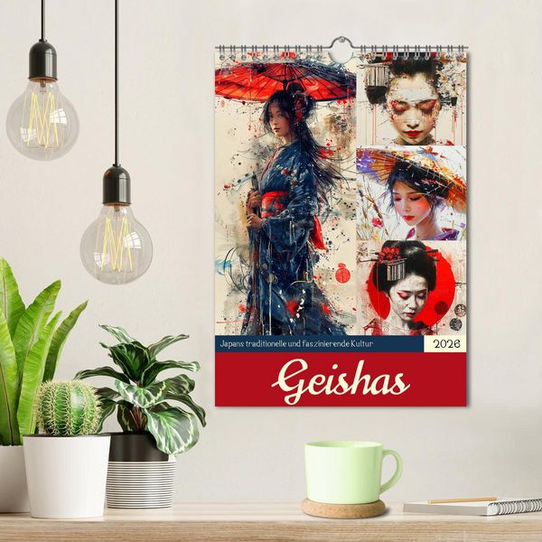 Produktbild: Geishas. Japans traditionelle und faszinierende Kultur (Wandkalender 2026 DIN A4 hoch), CALVENDO Monatskalender