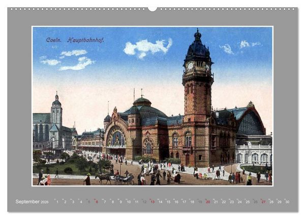 Produktbild: Historische Bahnh&ouml;fe (Wandkalender 2026 DIN A2 quer), CALVENDO Monatskalender