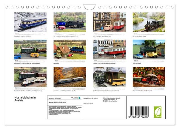 Produktbild: Nostalgiebahn in Austria (Wandkalender 2027 DIN A4 quer), CALVENDO Monatskalender