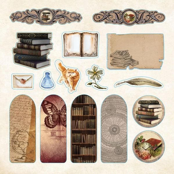 Produktbild: Bibliophilia Ephemera Sticker Book (Over 780 Stickers)