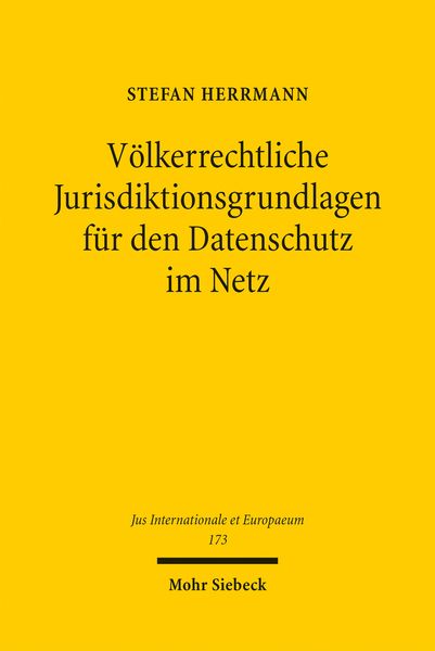Produktbild: Herrmann, S: V&ouml;lkerrechtliche Jurisdiktionsgrundlagen f&uuml;r de
