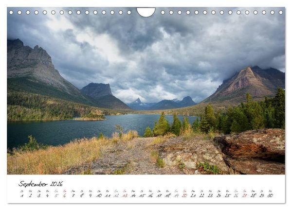 Produktbild: Glacier National Park Montana - USA (Wandkalender 2026 DIN A4 quer), CALVENDO Monatskalender