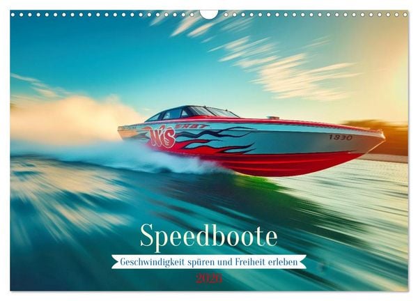 Produktbild: Speedboote (Wandkalender 2026 DIN A3 quer), CALVENDO Monatskalender