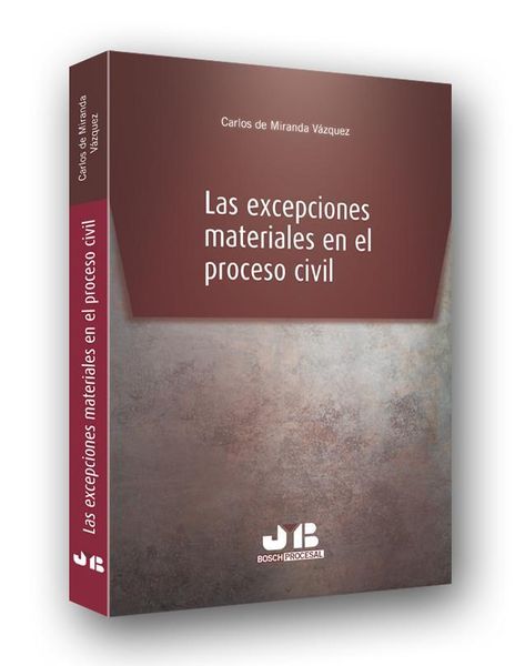 Produktbild: Miranda V&aacute;zquez, C: Excepciones materiales en el proceso civ