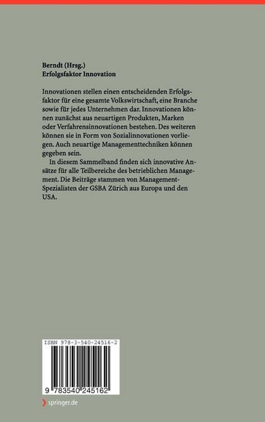 Produktbild: Erfolgsfaktor Innovation