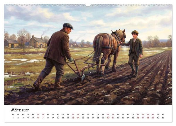 Produktbild: Zwischen Feld und Hof - Landleben vor &uuml;ber hundert Jahren (Wandkalender 2027 DIN A2 quer), CALVENDO Monatskalender