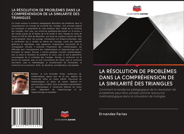 Produktbild: LA R&Eacute;SOLUTION DE PROBL&Egrave;MES DANS LA COMPR&Eacute;HENSION DE LA SIMILARIT&Eacute; DES TRIANGLES