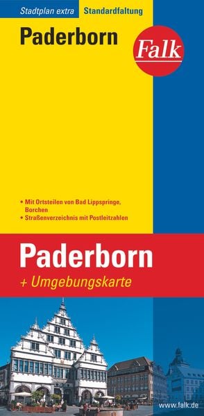 Produktbild: Falk Stadtplan Extra Standardfaltung Paderborn