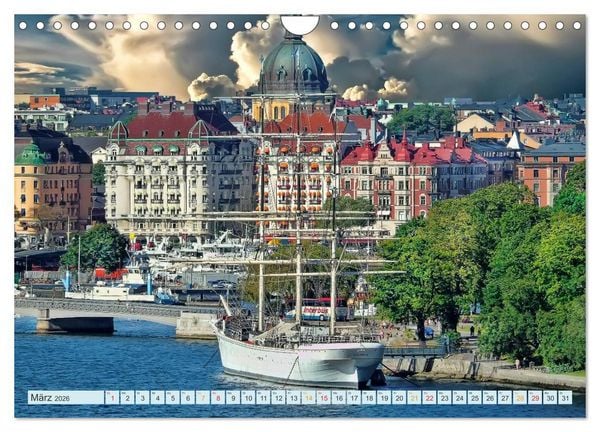 Produktbild: Stockholm - Venedig des Nordens (Wandkalender 2026 DIN A4 quer), CALVENDO Monatskalender