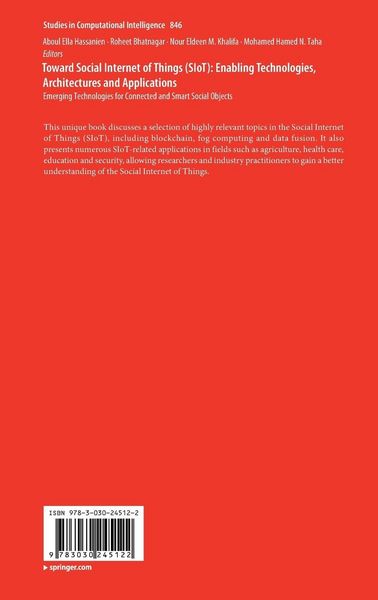 Produktbild: Toward Social Internet of Things (SIoT): Enabling Technologies, Architectures and Applications